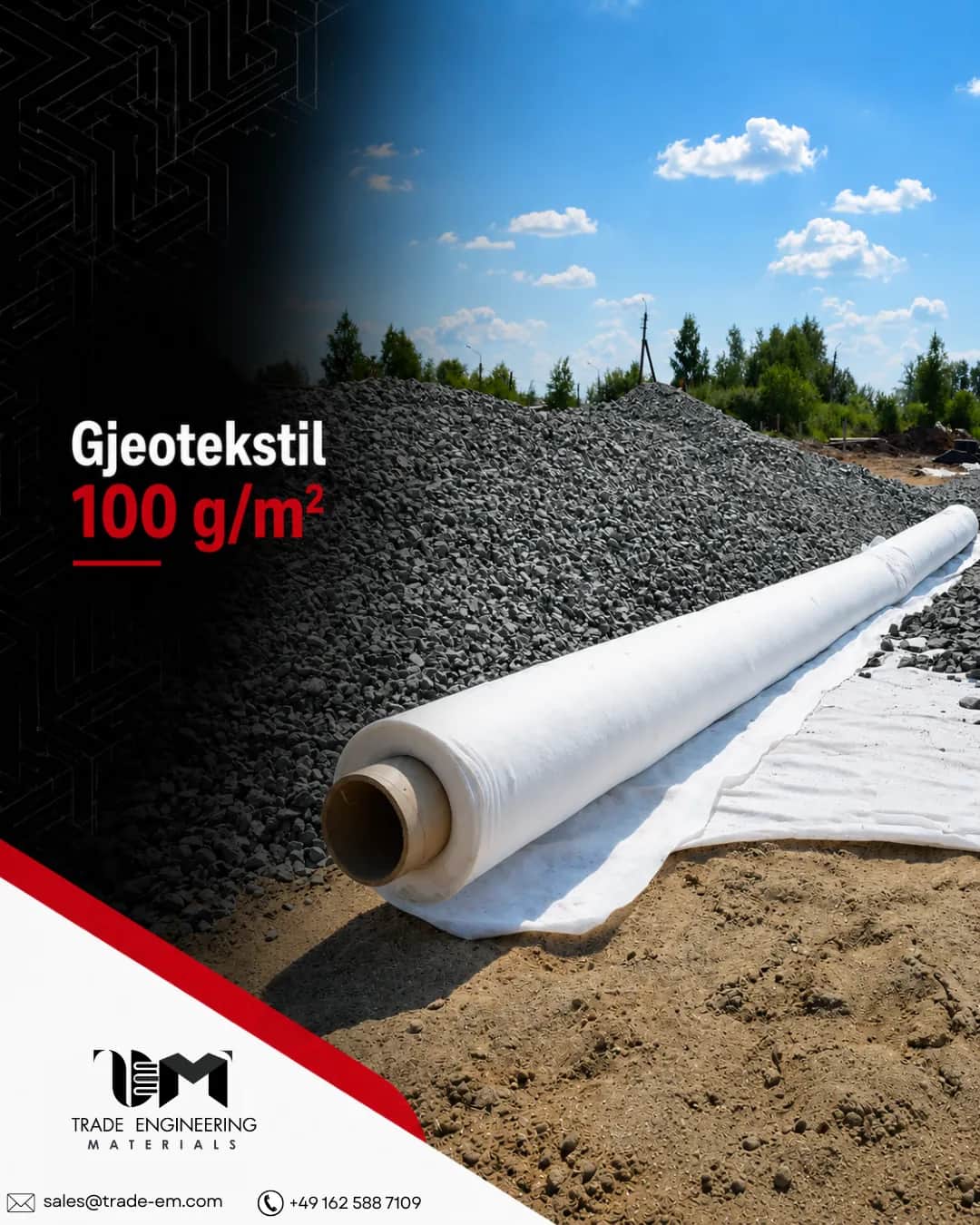 Geotekstil 100 g/m²