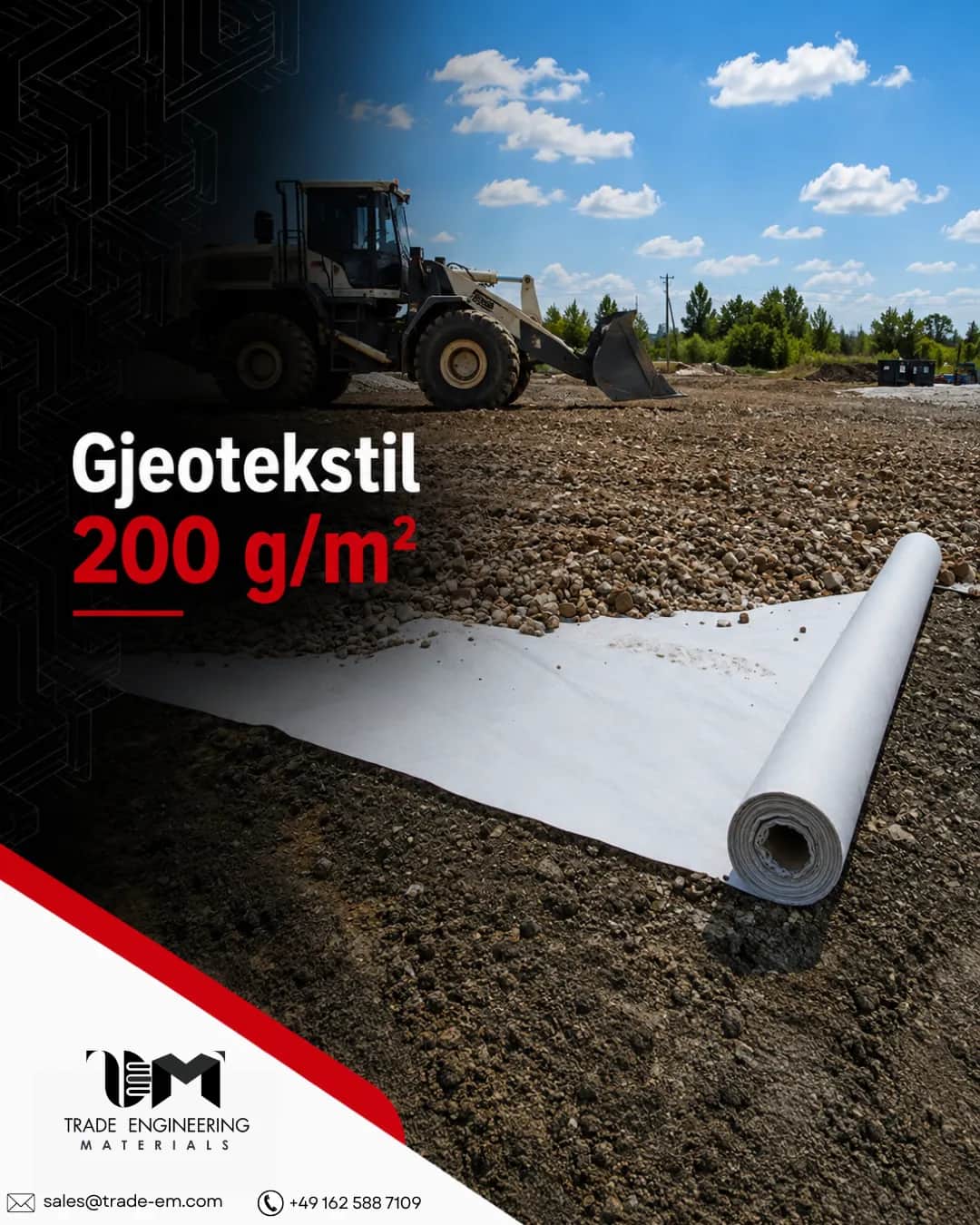 Geotekstil 200 g/m²