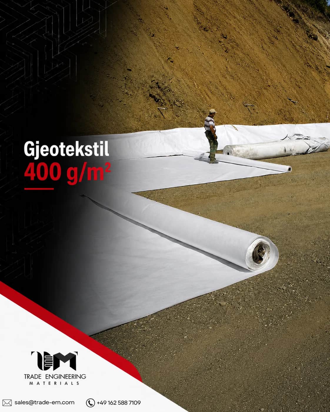 **Geotekstil 400 g/m²**