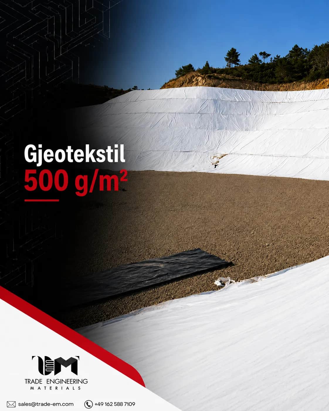 Geotekstil 500 g/m²