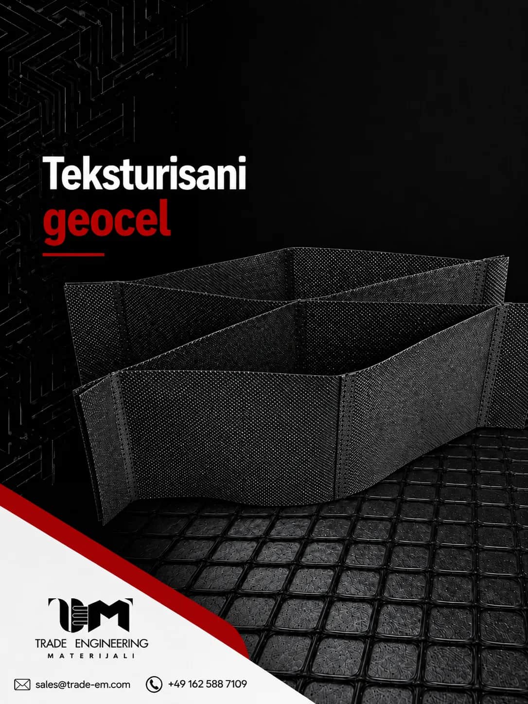 Teksturirani geocell