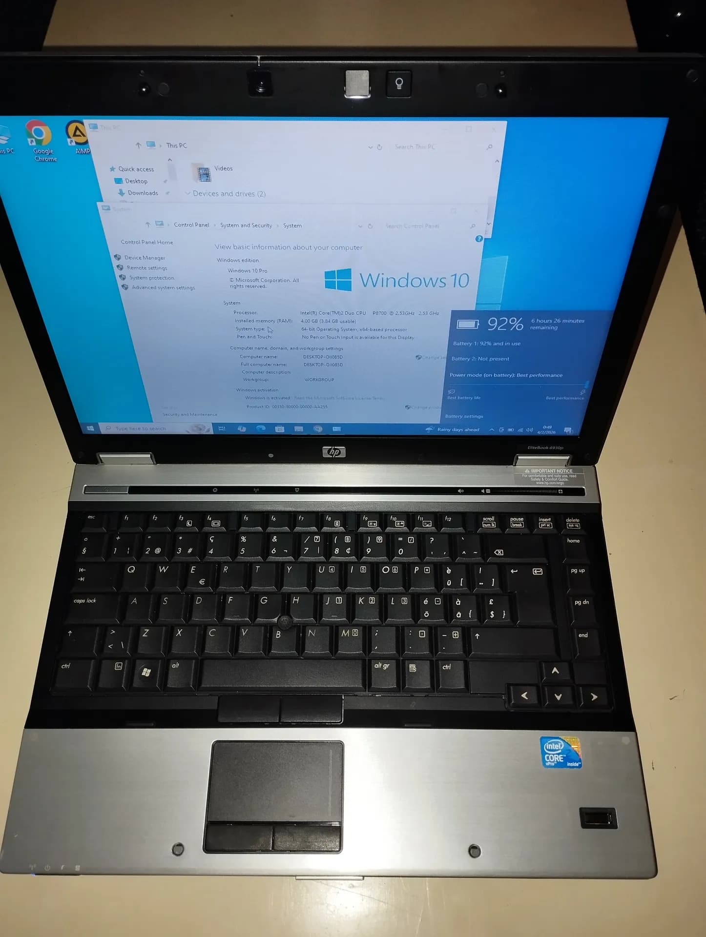 HP EliteBook 6930p