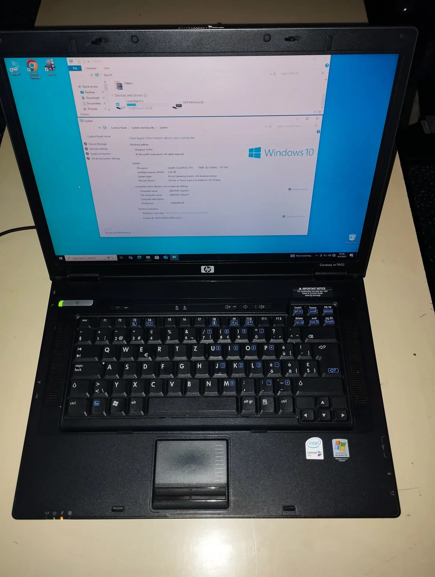 HP Compaq nx7400