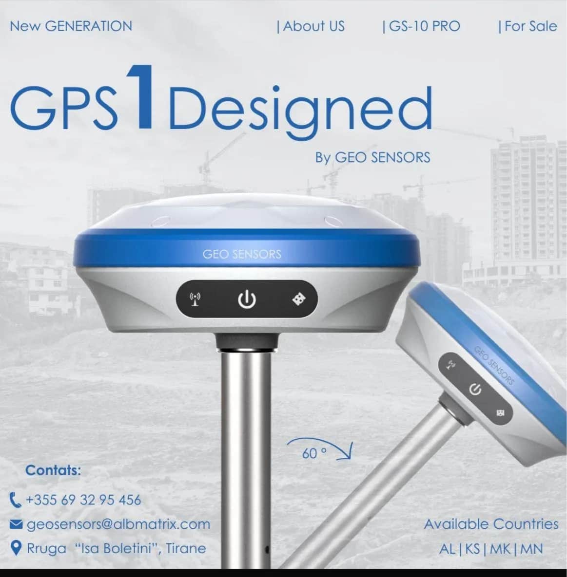 GNSS RTK prijemnik GS-10 Pro